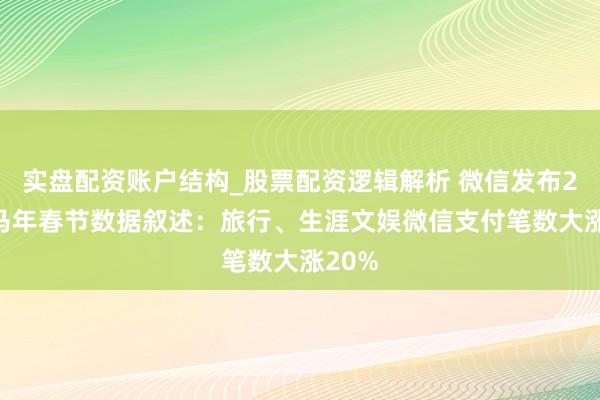 实盘配资账户结构_股票配资逻辑解析 微信发布2026马年春节数据叙述:旅行、生涯文娱微信支付笔数大涨20%